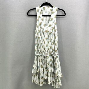 Rare Koch Haley Drop-waist Ruffled Tropical Parrot Print Dress Size S